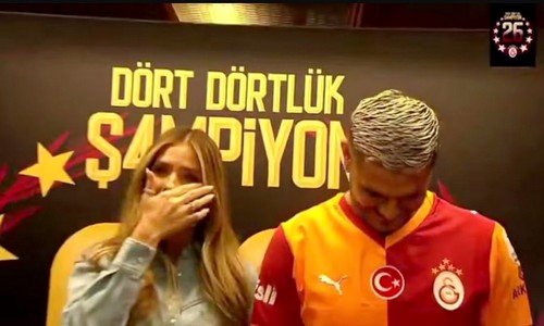 El llanto de la China Suárez en la premiación de Mauro Icardi campeón con Galatasaray